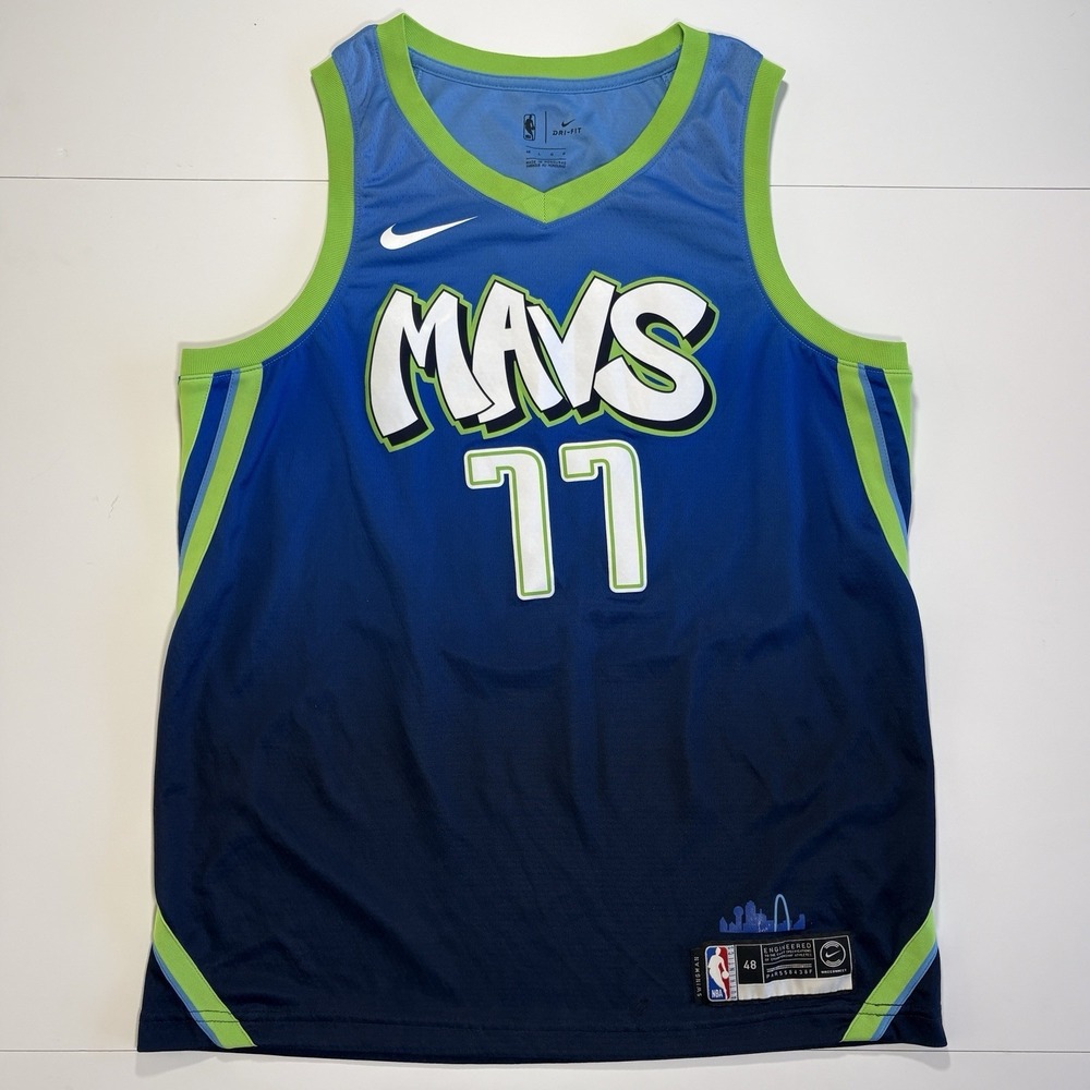 Nike Dallas Mavericks‎ Luka Doncic #77 2019/20 City Fan Edition NBA Jersey 48